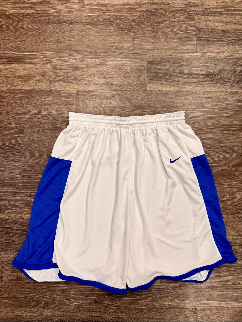 Nike Team Basketball Shorts White Blue Dri-FIT Athletic Men’s XXL 553391-108